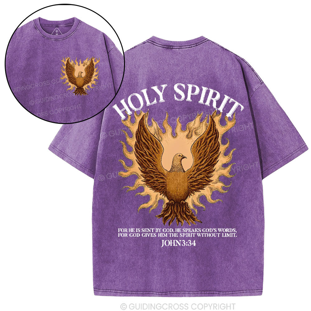 Holy Spirit Christian Washed T-Shirt