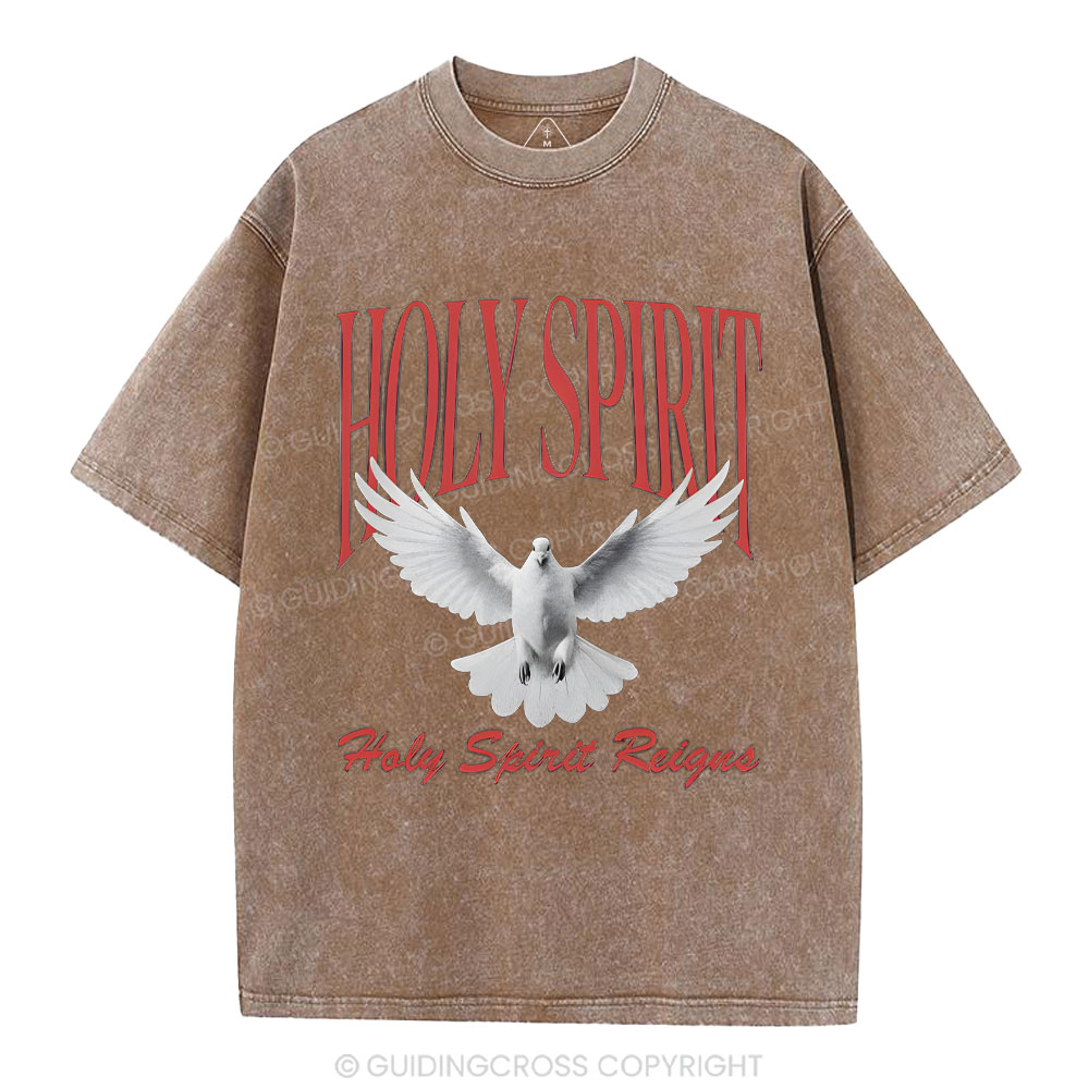 Holy Spirit Christian Washed T-Shirt