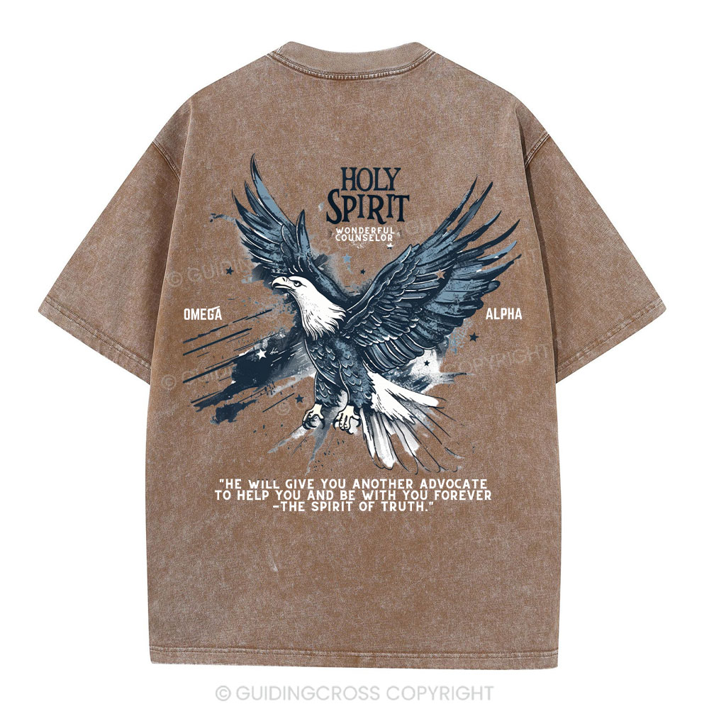 Holy Spirit Christian Washed T-Shirt