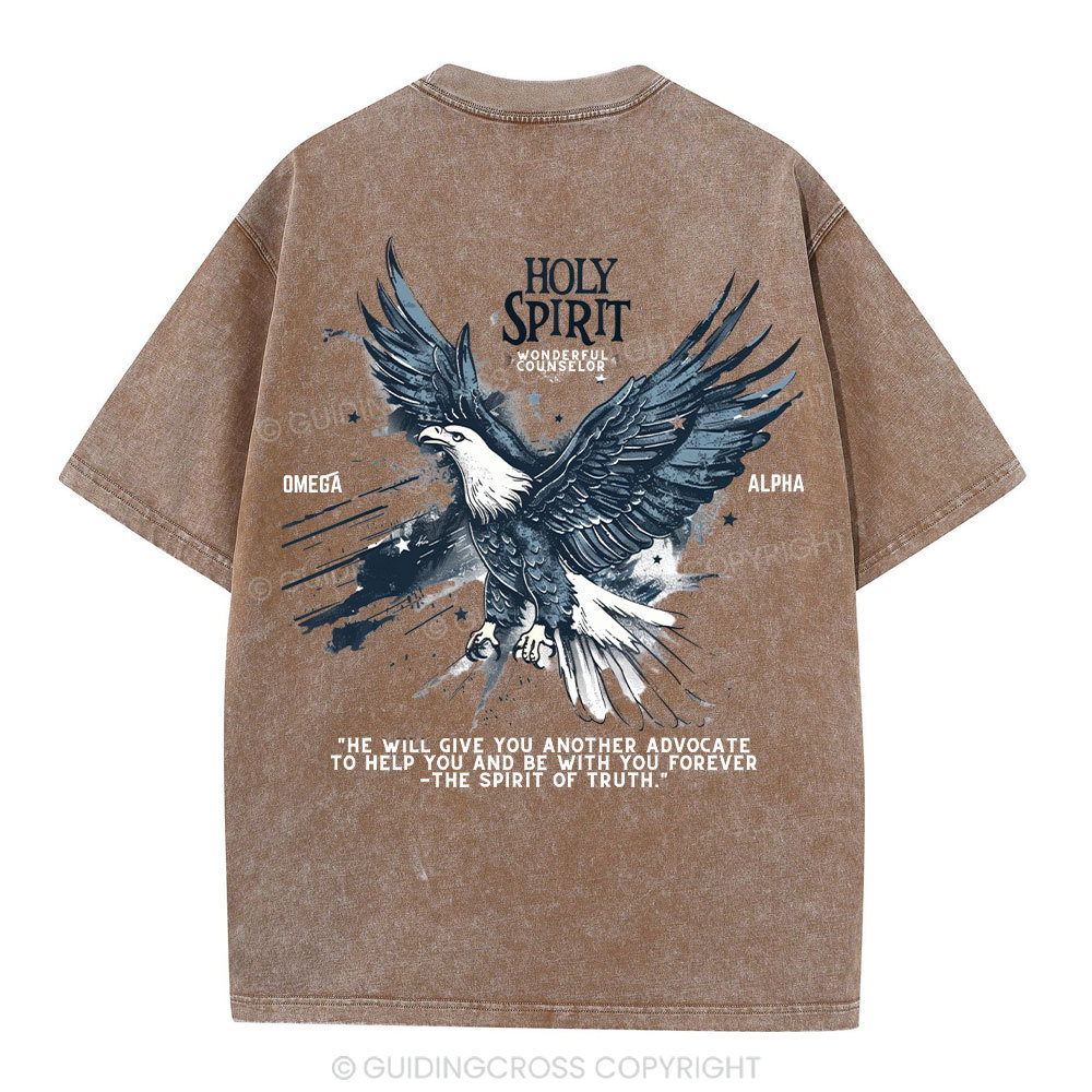Holy Spirit Christian Washed T-Shirt