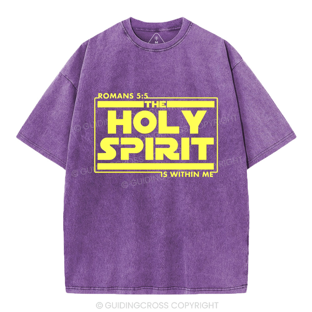 Holy Spirit Christian Washed T-Shirt