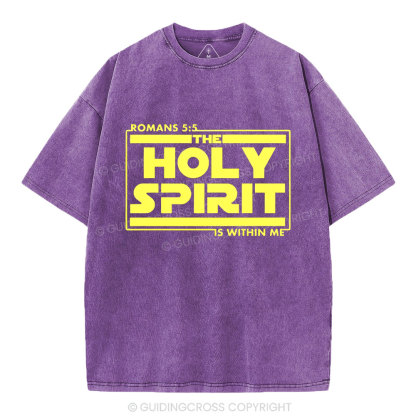 Holy Spirit Christian Washed T-Shirt