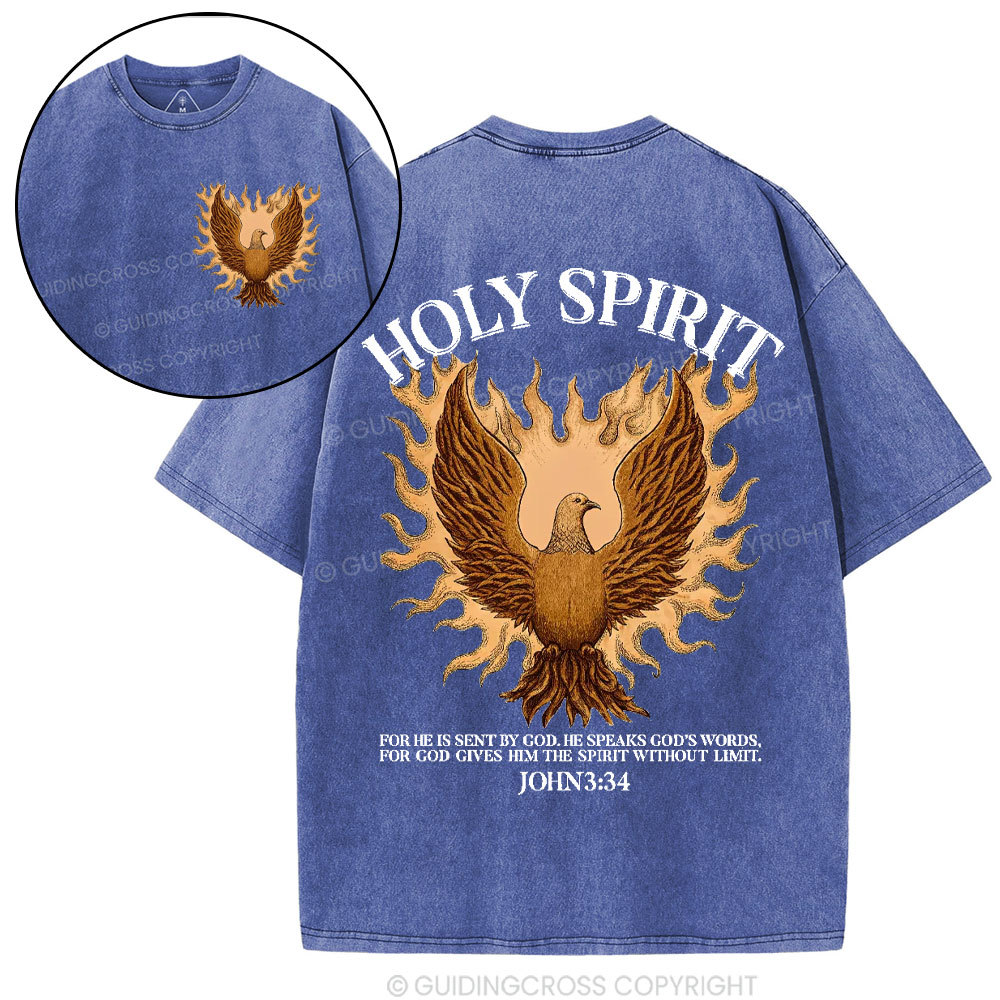 Holy Spirit Christian Washed T-Shirt