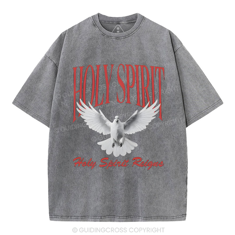 Holy Spirit Christian Washed T-Shirt