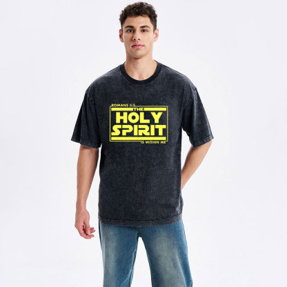 Holy Spirit Christian Washed T-Shirt