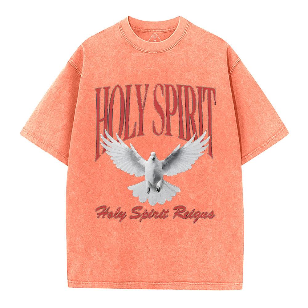Holy Spirit Christian Washed T-Shirt