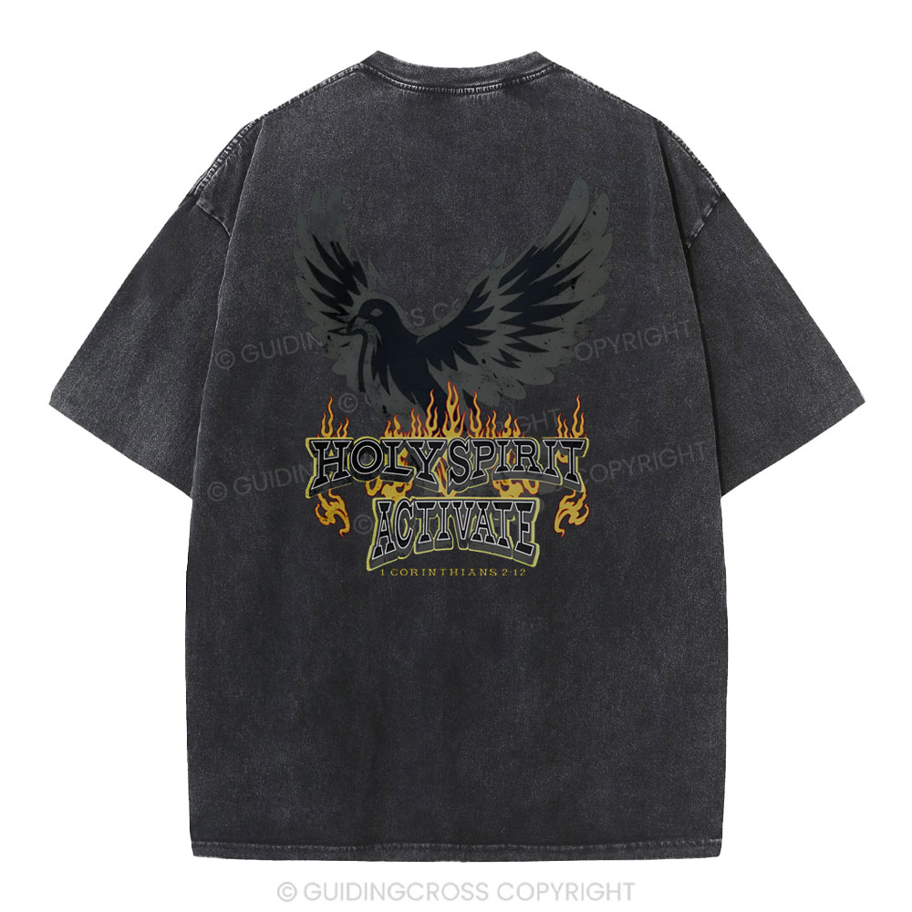 Holy Spirit Christian Washed T-Shirt