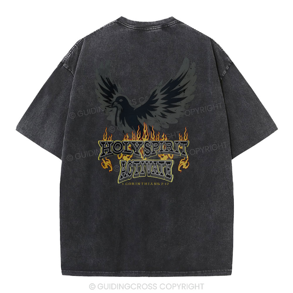Holy Spirit Christian Washed T-Shirt
