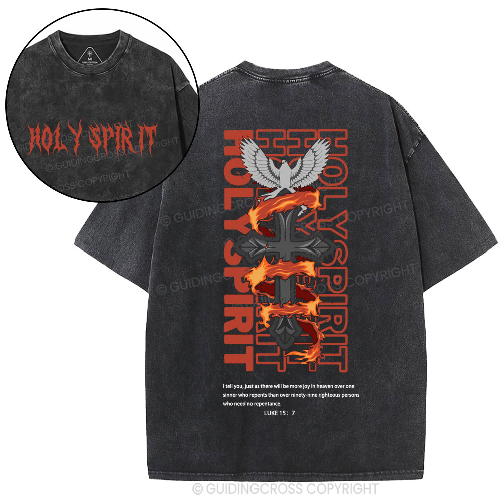 Holy Spirit Christian Washed T-Shirt