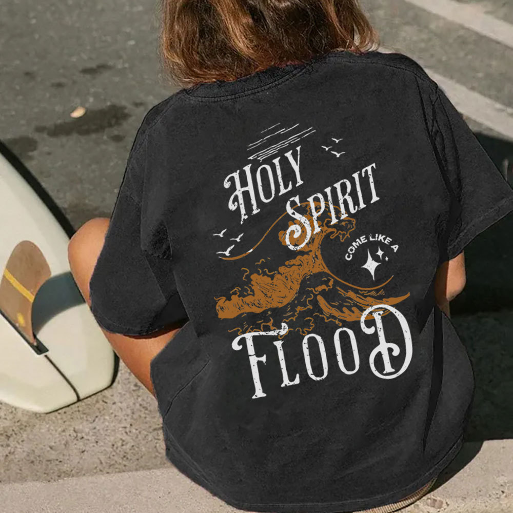 Holy Spirit Christian Washed T-Shirt
