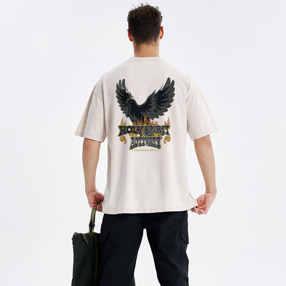 Holy Spirit Christian Washed T-Shirt