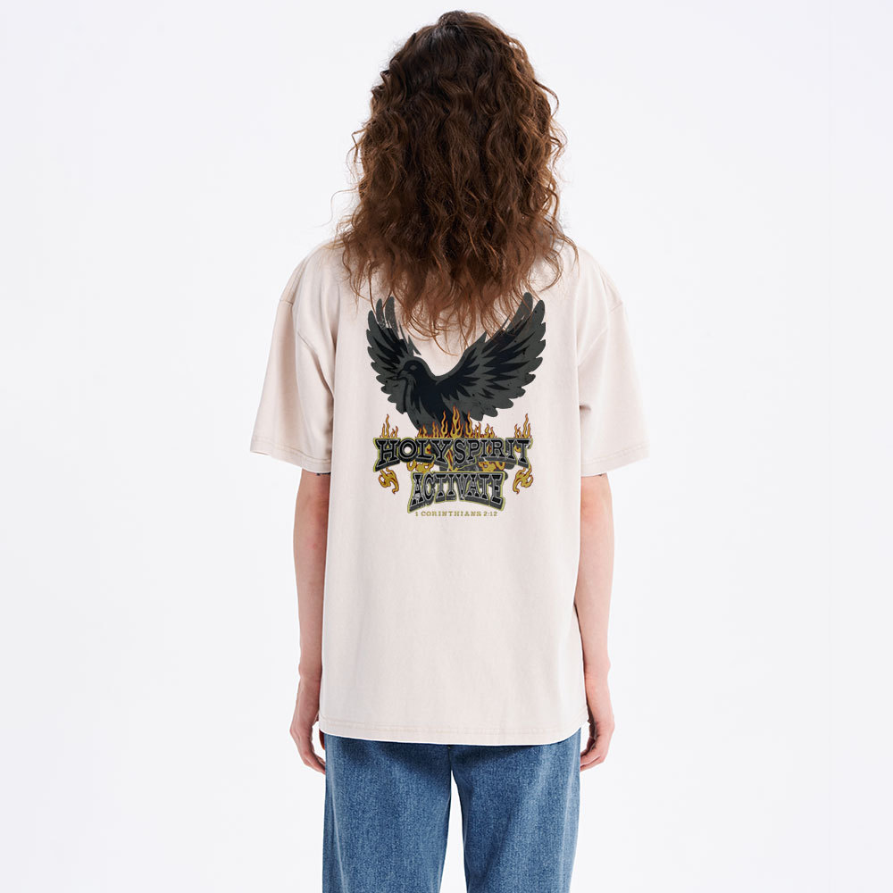 Holy Spirit Christian Washed T-Shirt
