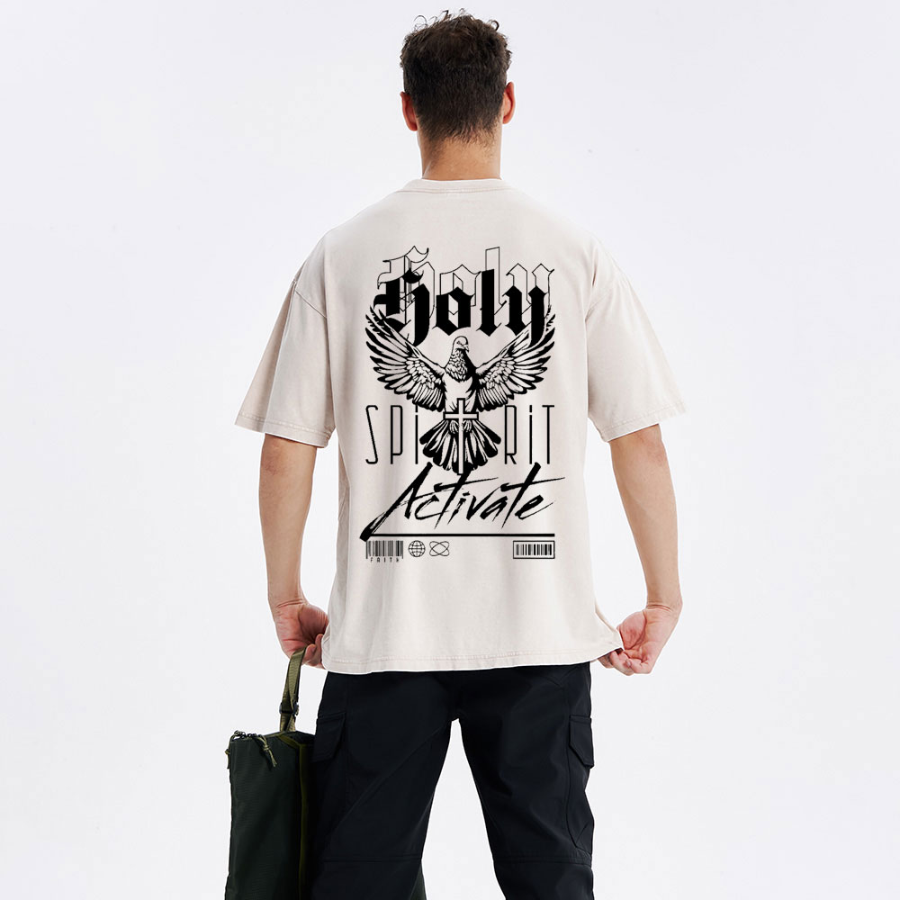 Holy Spirit Christian Washed T-Shirt