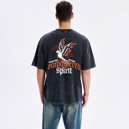 Holy Spirit Christian Washed T-Shirt