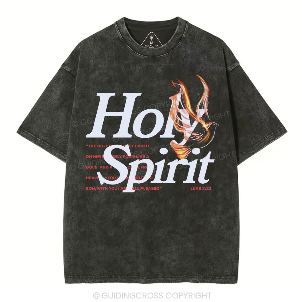 Holy Spirit Christian Washed T-Shirt