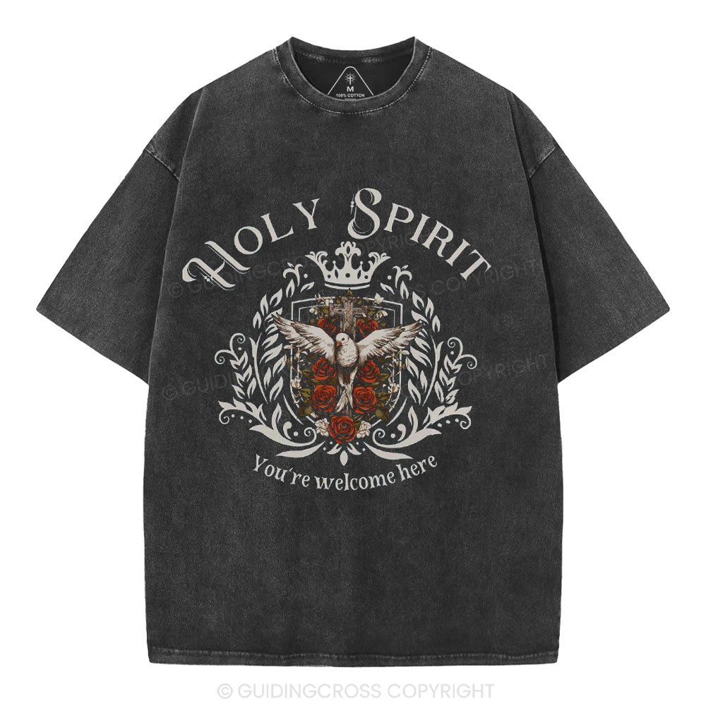Holy Spirit Christian Washed T-Shirt