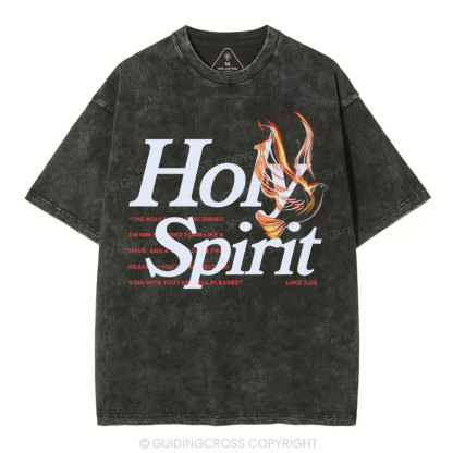 Holy Spirit Christian Washed T-Shirt