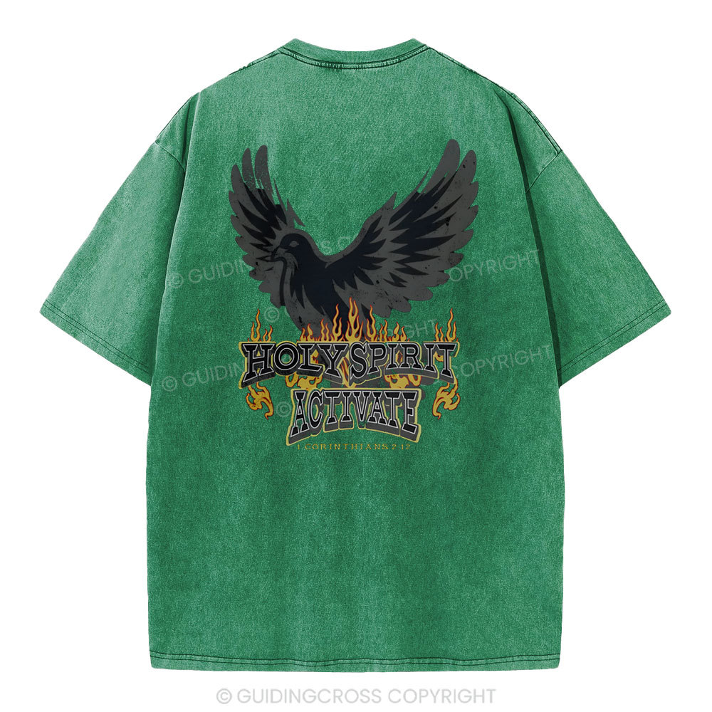 Holy Spirit Christian Washed T-Shirt