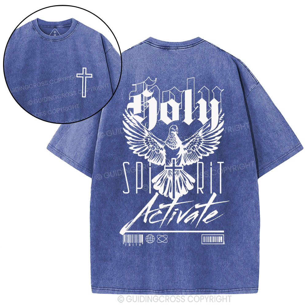 Holy Spirit Christian Washed T-Shirt