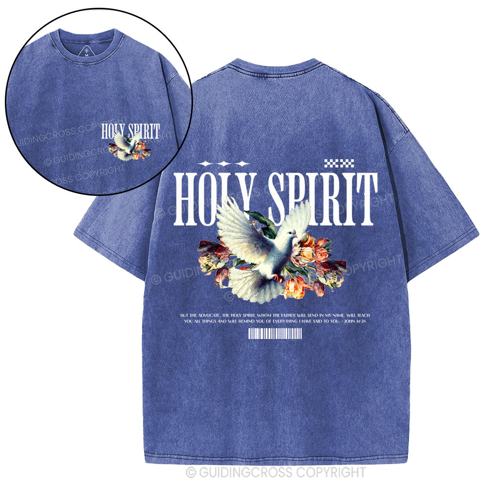 Holy Spirit Christian Washed T-Shirt
