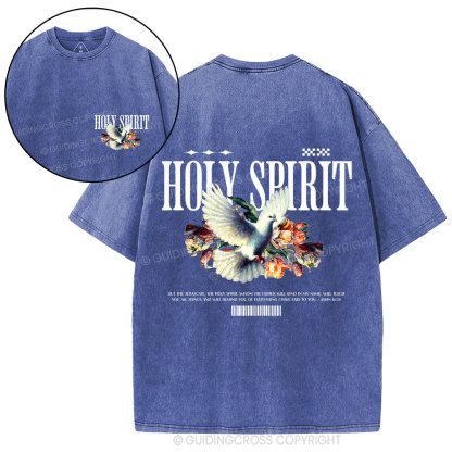 Holy Spirit Christian Washed T-Shirt