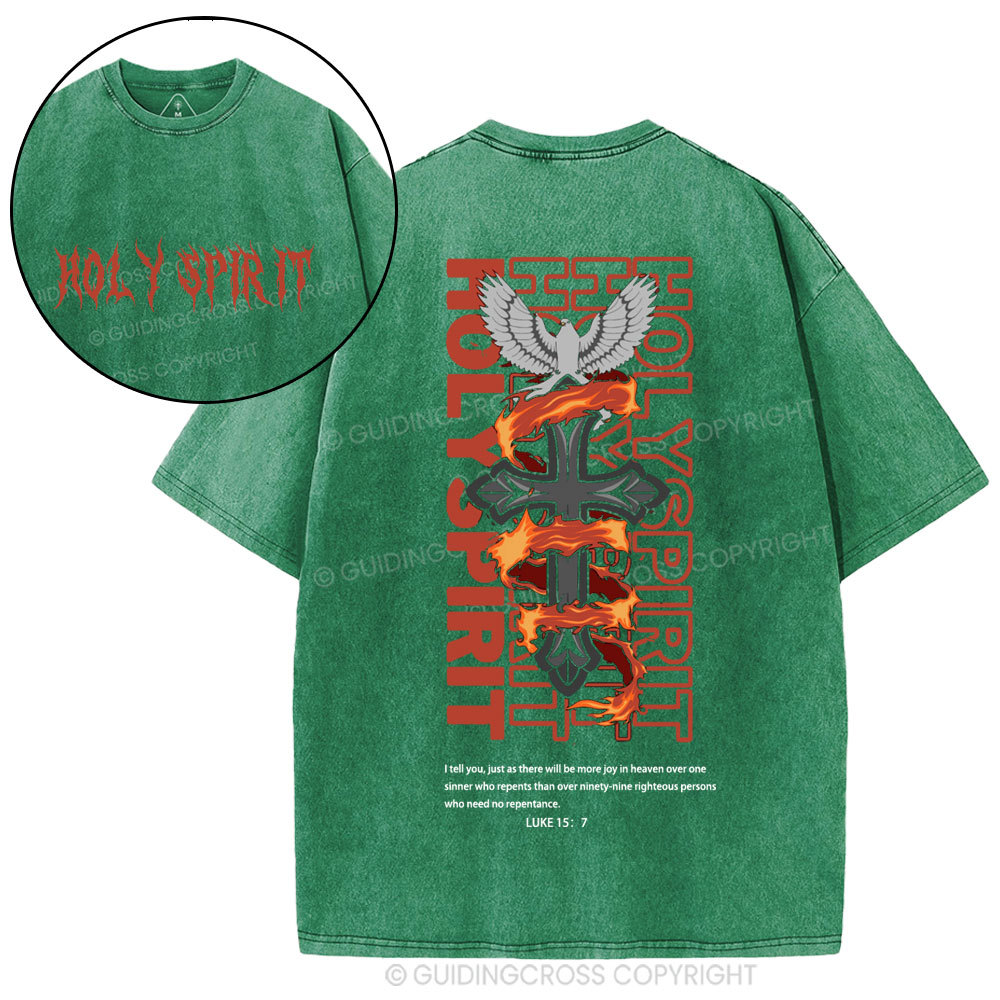 Holy Spirit Christian Washed T-Shirt