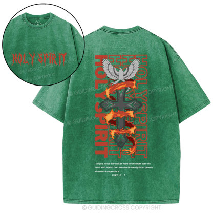 Holy Spirit Christian Washed T-Shirt