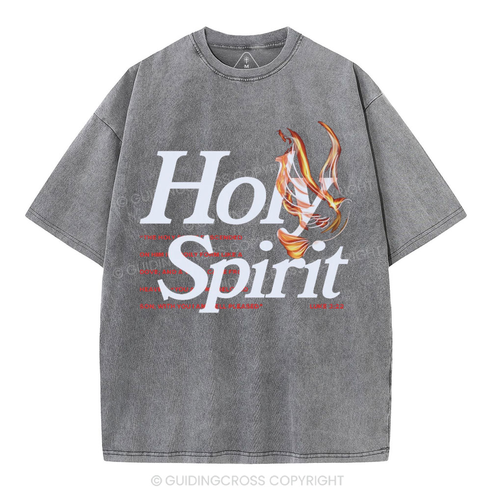Holy Spirit Christian Washed T-Shirt