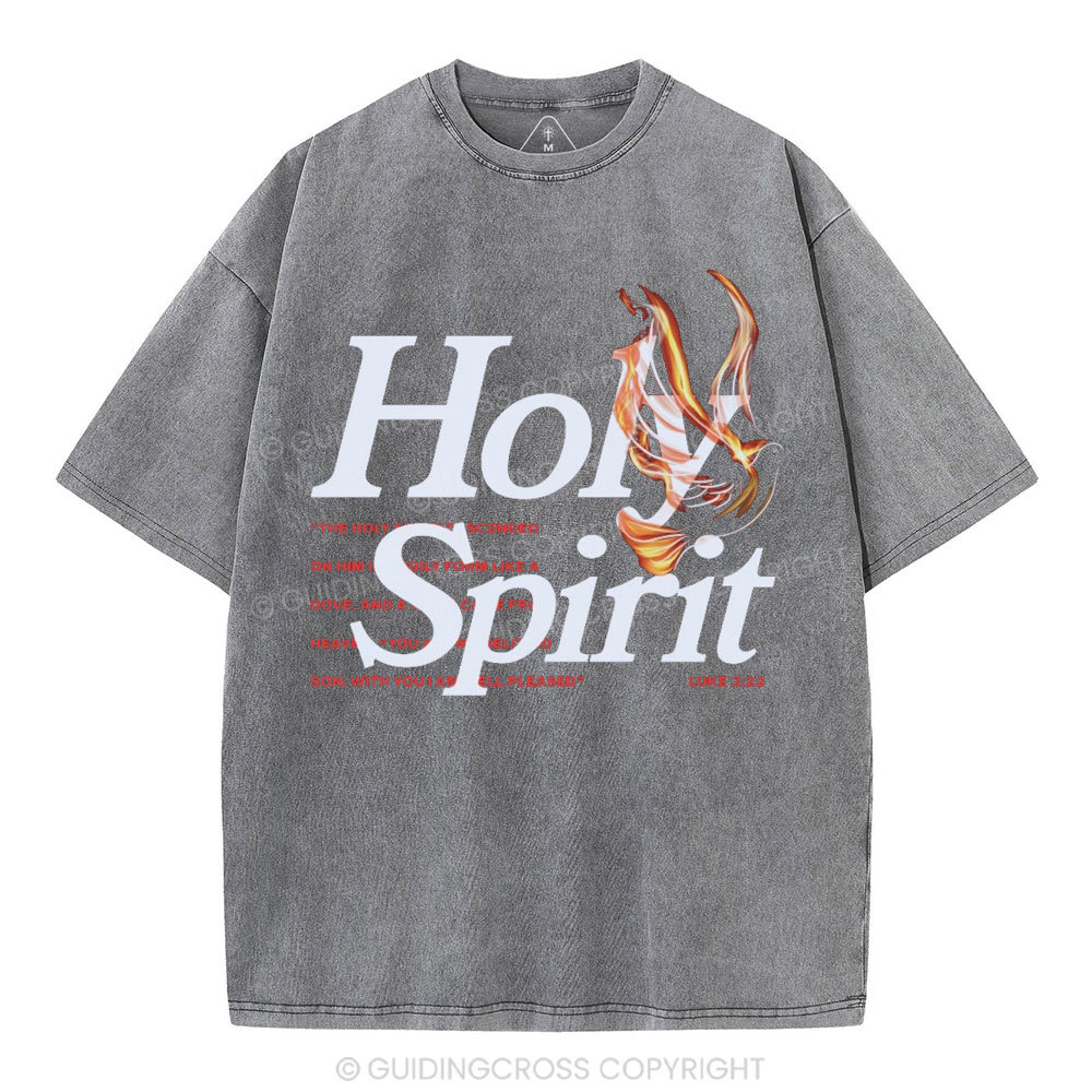Holy Spirit Christian Washed T-Shirt