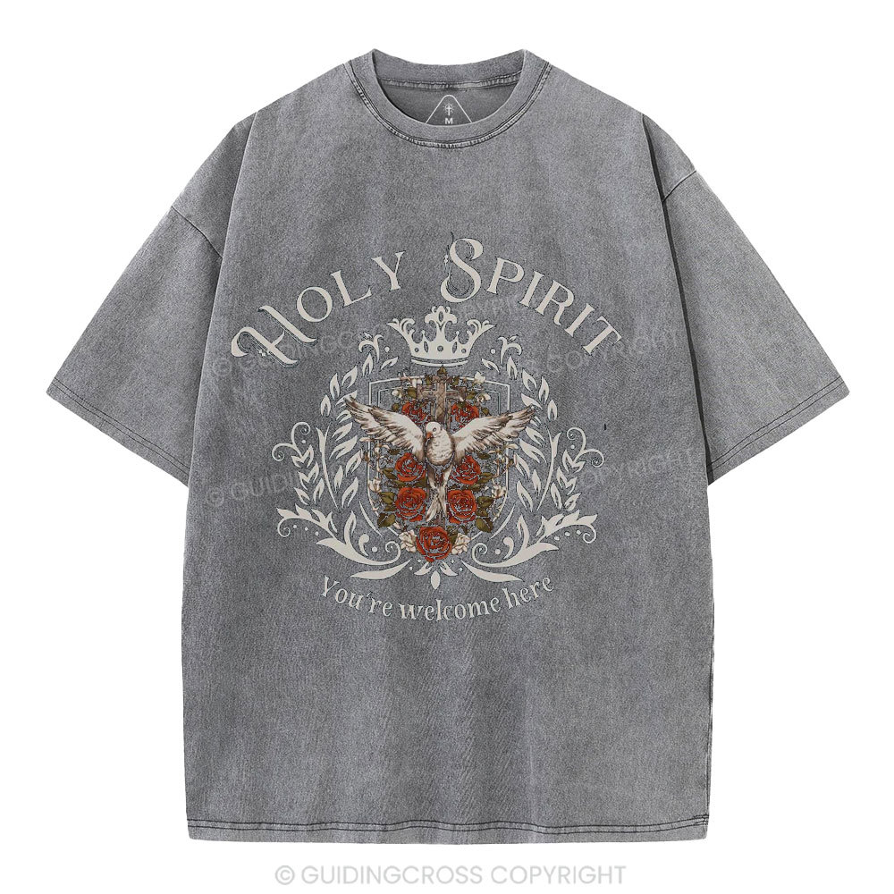 Holy Spirit Christian Washed T-Shirt