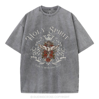 Holy Spirit Christian Washed T-Shirt