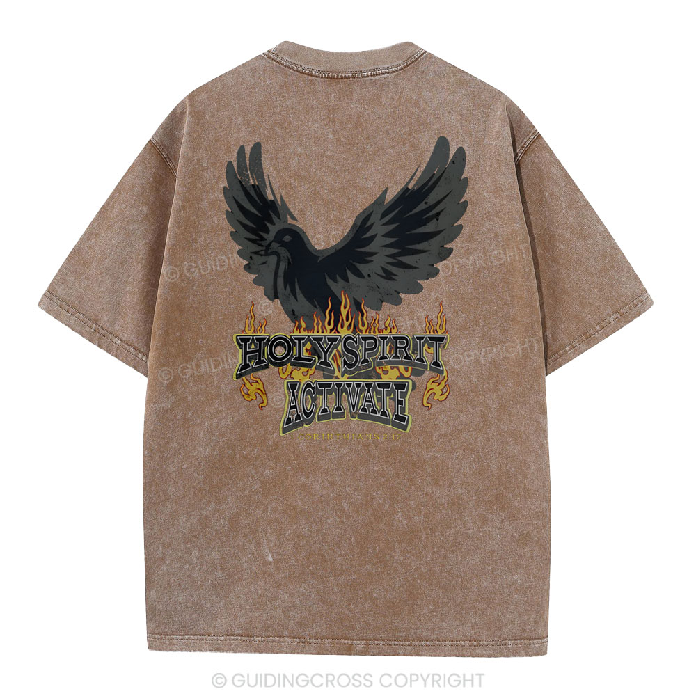 Holy Spirit Christian Washed T-Shirt