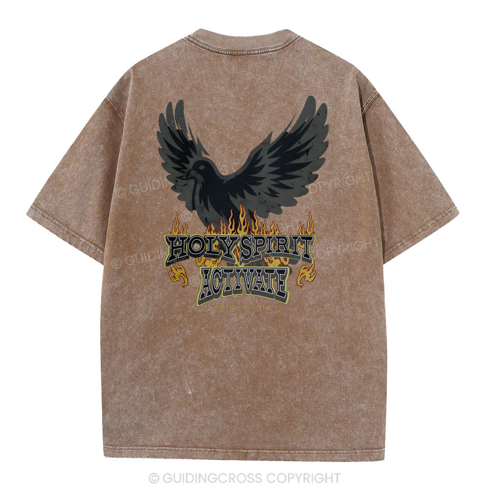 Holy Spirit Christian Washed T-Shirt