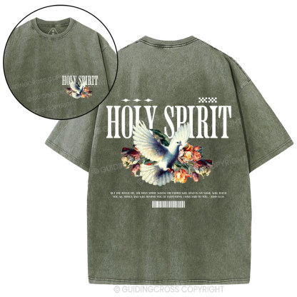 Holy Spirit Christian Washed T-Shirt