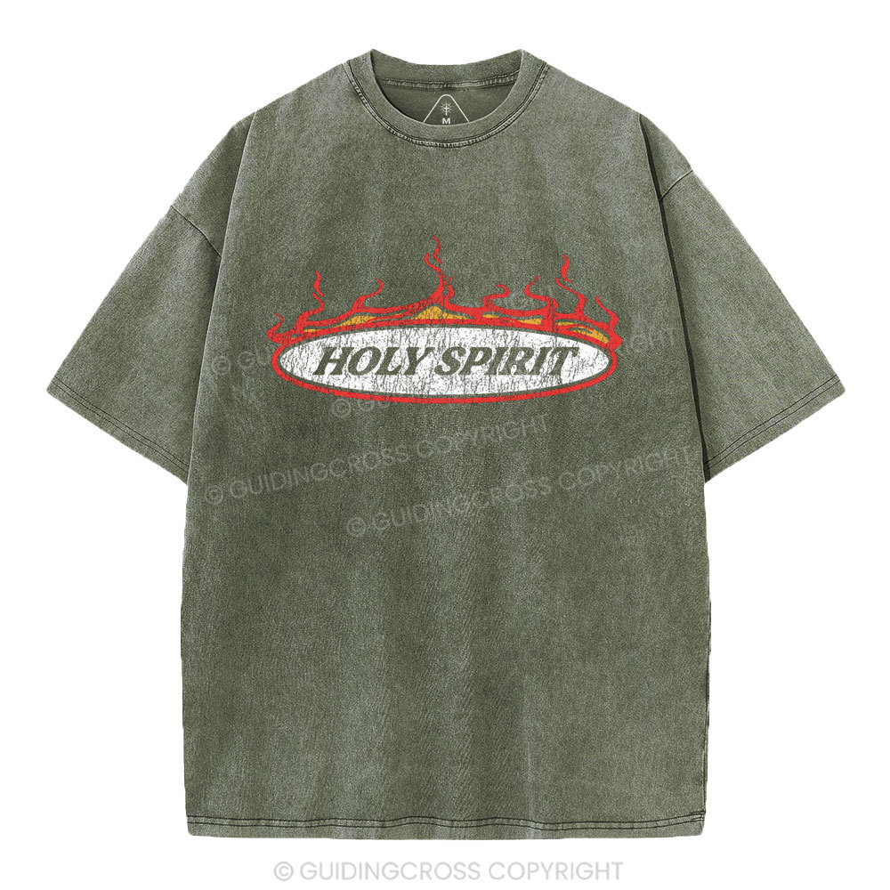 Holy Spirit Christian Washed T-Shirt