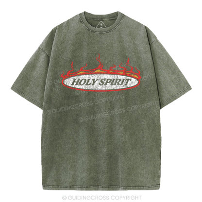 Holy Spirit Christian Washed T-Shirt