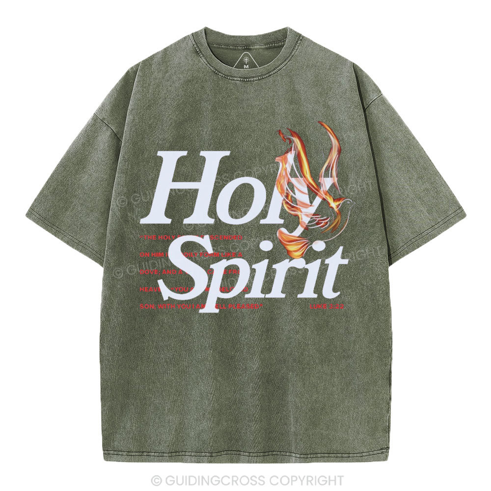 Holy Spirit Christian Washed T-Shirt