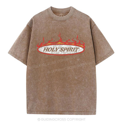 Holy Spirit Christian Washed T-Shirt