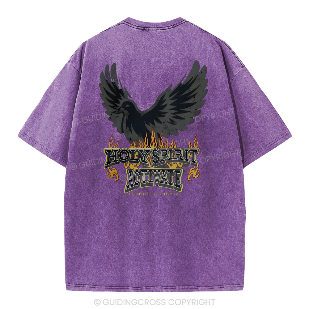 Holy Spirit Christian Washed T-Shirt
