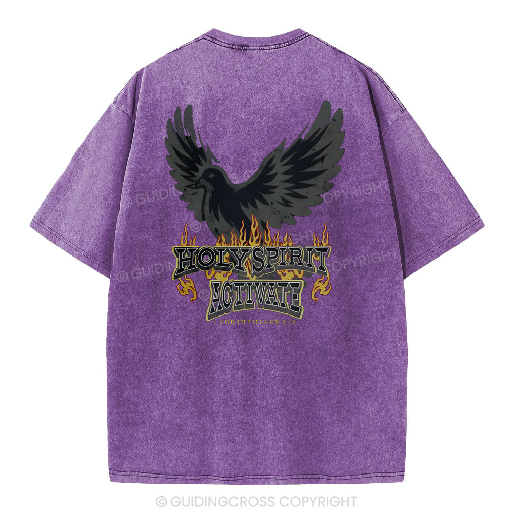 Holy Spirit Christian Washed T-Shirt