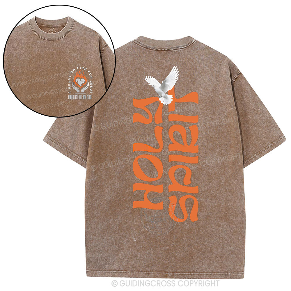 Holy Spirit Christian Washed T-Shirt