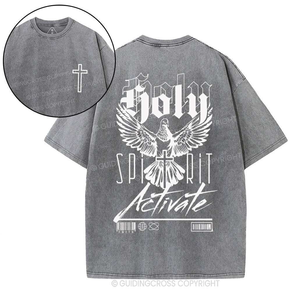 Holy Spirit Christian Washed T-Shirt