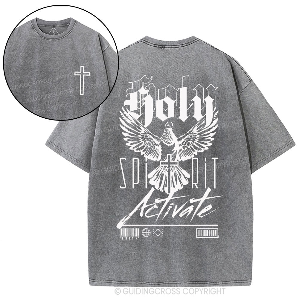 Holy Spirit Christian Washed T-Shirt