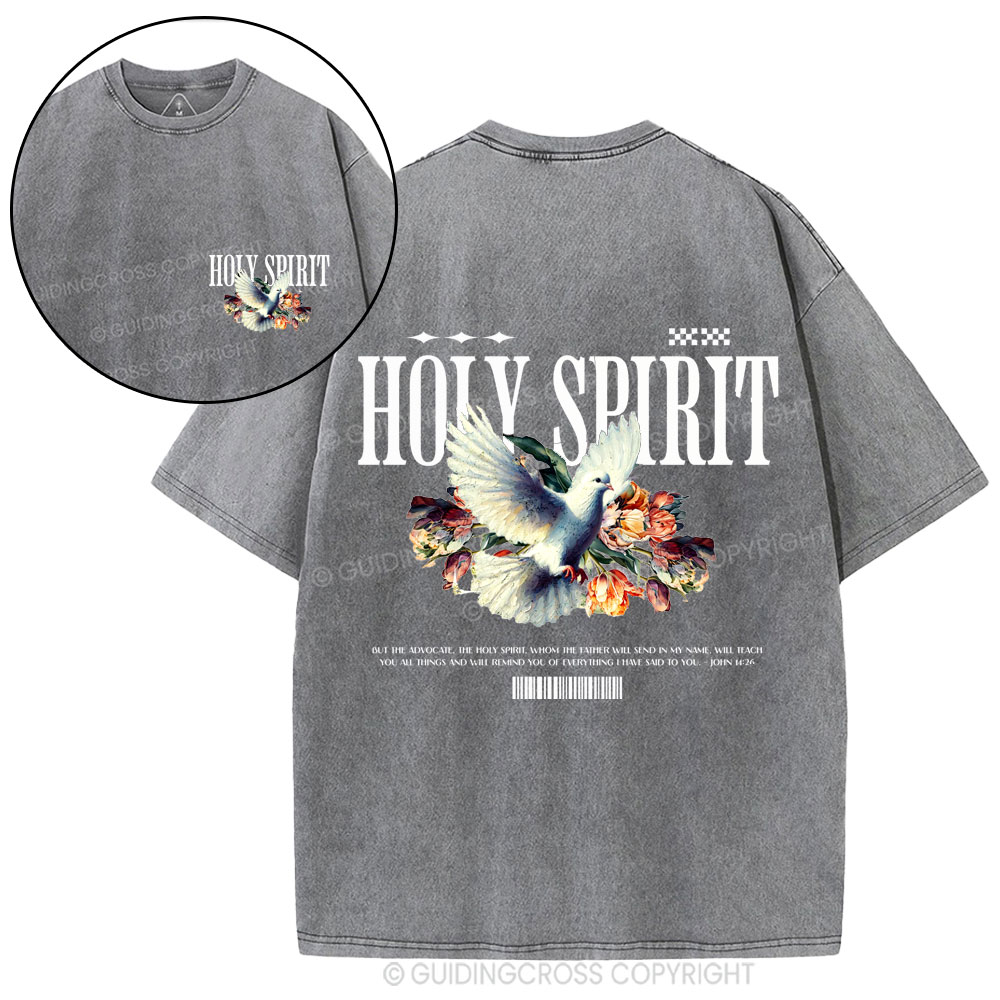 Holy Spirit Christian Washed T-Shirt