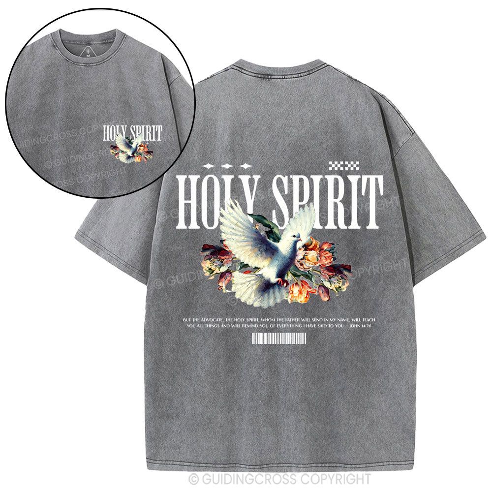 Holy Spirit Christian Washed T-Shirt