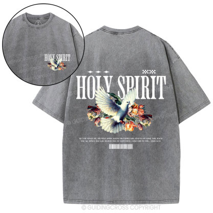 Holy Spirit Christian Washed T-Shirt
