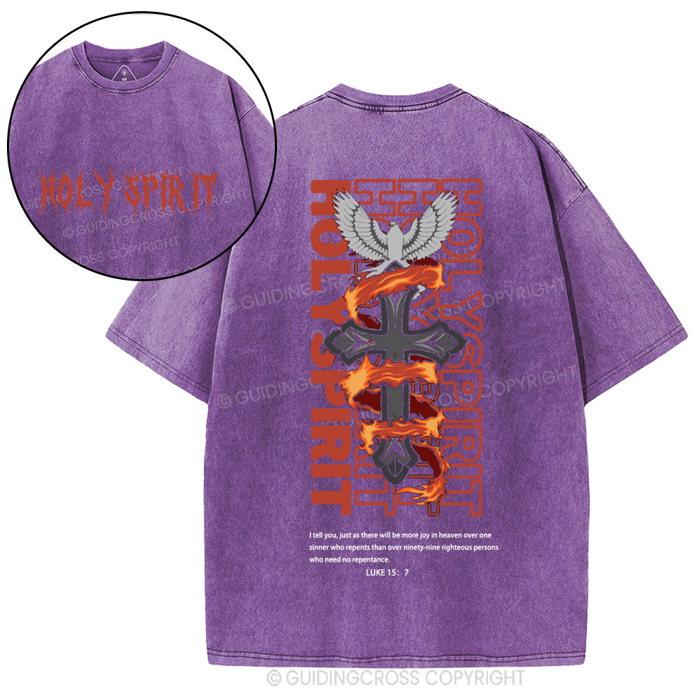 Holy Spirit Christian Washed T-Shirt