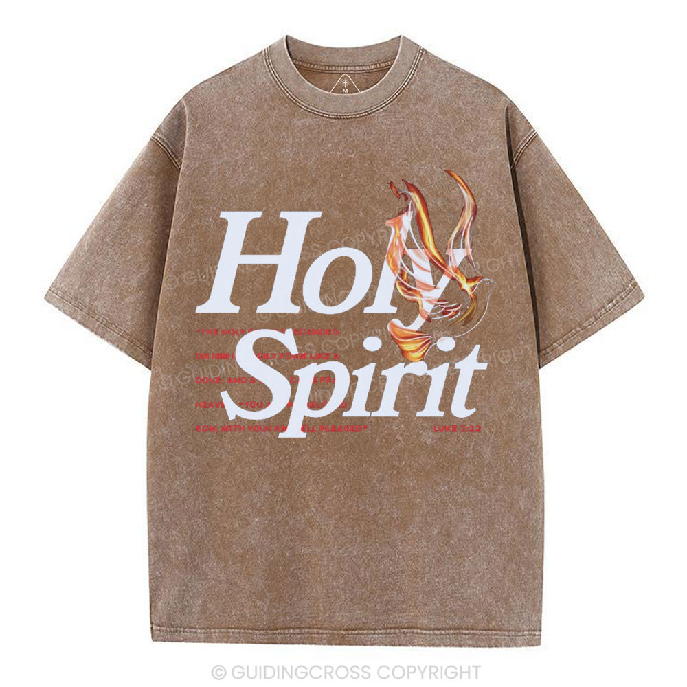 Holy Spirit Christian Washed T-Shirt