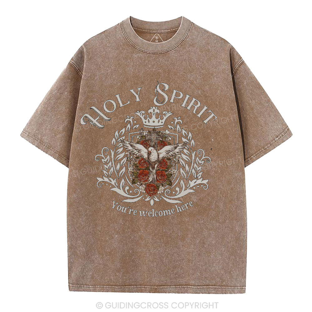 Holy Spirit Christian Washed T-Shirt