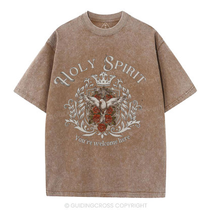 Holy Spirit Christian Washed T-Shirt